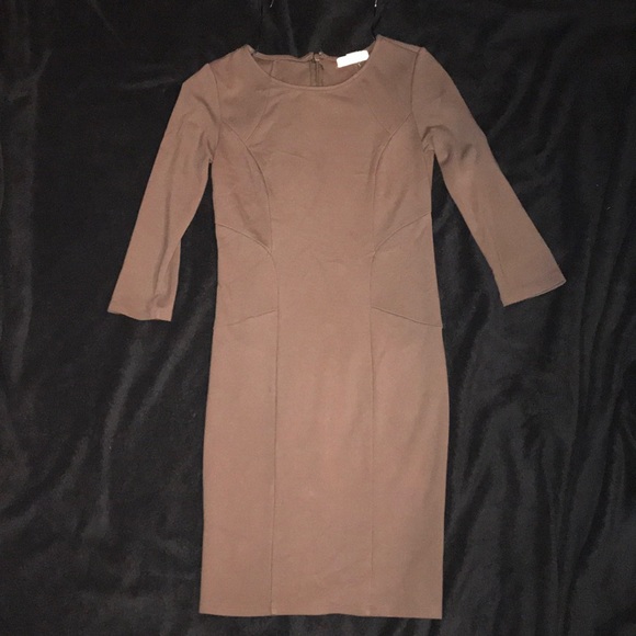 Forever 21 Dresses & Skirts - Forever 21 taupe Brown 3/4 sleeve dress sz S